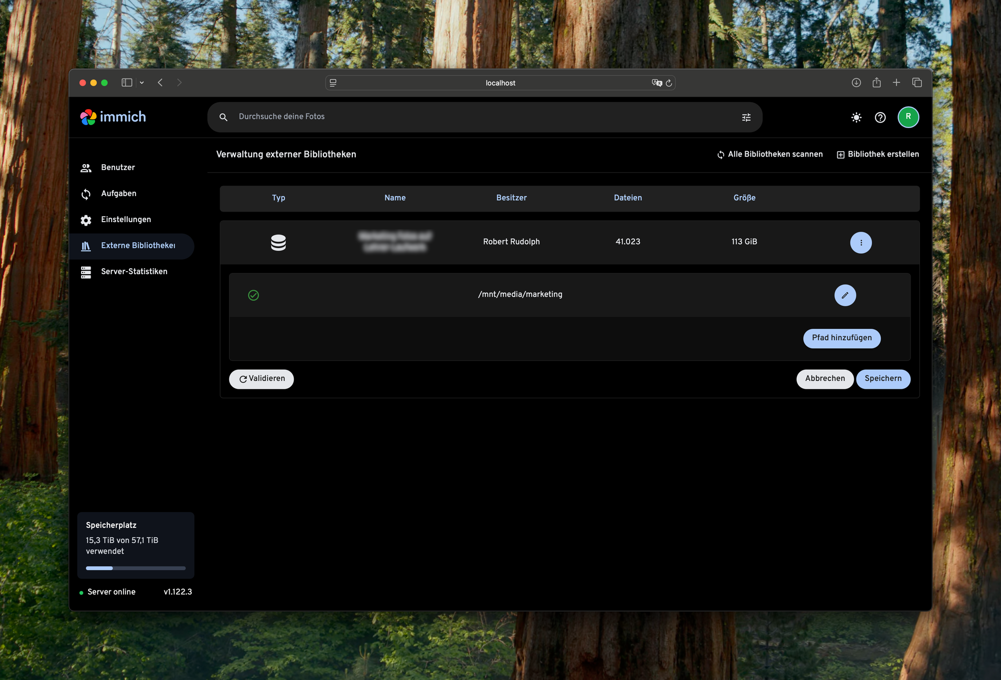 Installation von Docker und Immich auf Mac OS