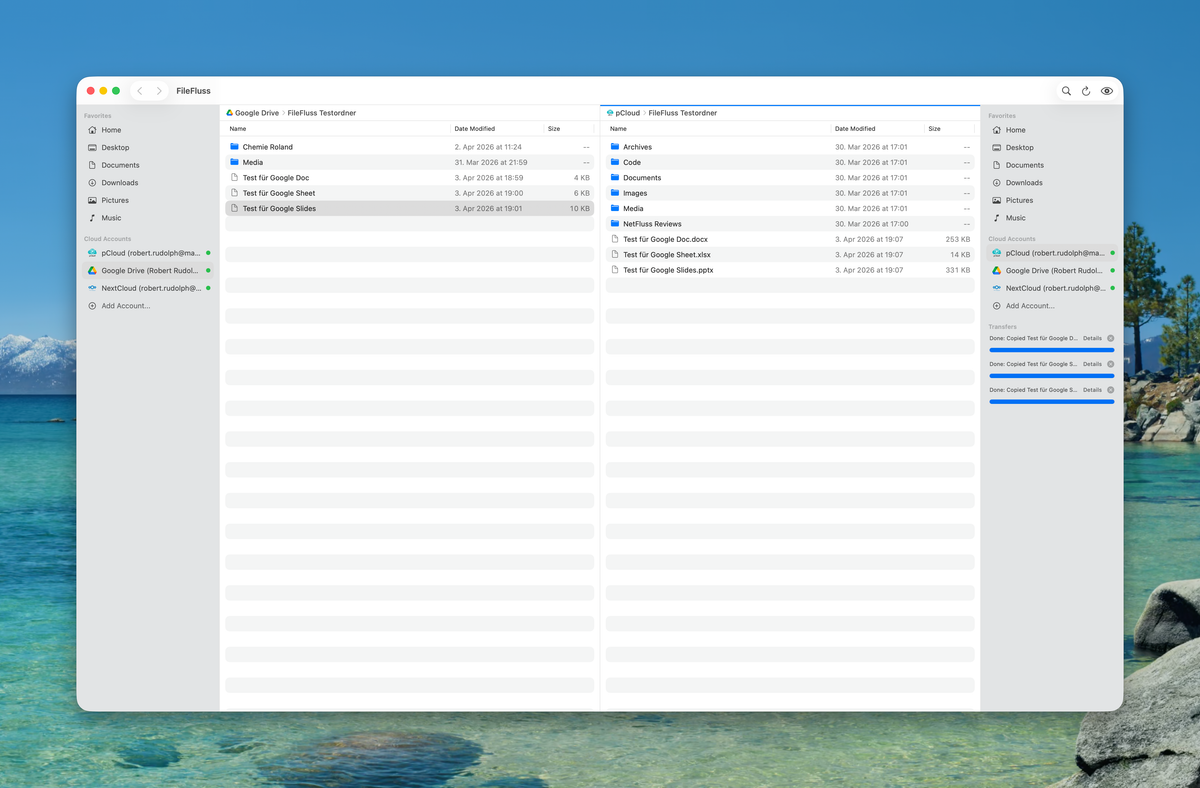 FileFluss 0.6 Beta - jetzt mit automatischer Konvertierung von Google-Dokumenten