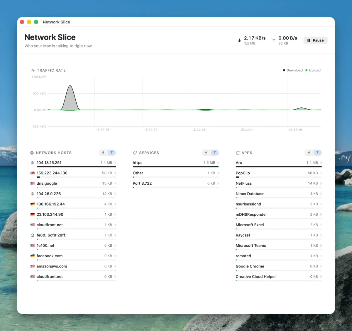 NetFluss 2.5 mit neuem Feature namens "Network Slide"