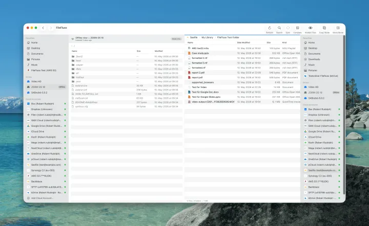 FileFluss 1.1.1 mit Indizierung und Offline-Suche