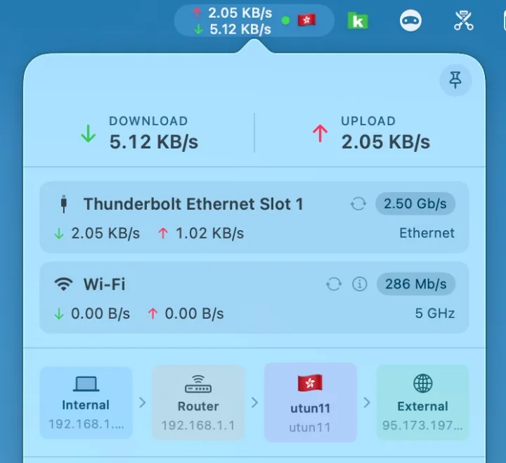 NetFluss 2.6 bringt einen Traffic Timer und VPN-Indikator
